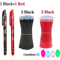 Erasable Gel Pens 0.5mm Pen Refills Combine Sets Cheap Simple Korean Stationery School Office Supplies Kids Students