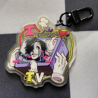N-STOCK Deltarune Mettatenna Acrylic Keychain Anime Themed Bag Accessory Collectible Item