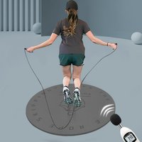 60cm Round Jump Rope Mat, Non-Slip & Shock Absorbing Reduces Impact on Joints and Noise for Indoor Workouts, Jumping Yoga