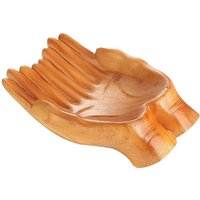 ETRT Crystal Display Stand Carved Hands Offering Bowl For Crystal Stone Keepsakes Trinkets Display,Carved Hand Crystal Display S