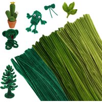 300 Pieces Pipe Cleaners,3 colors Plush Craft Wire Chenille Wire Pipe Wire for DIY Projects and Craft Decoration for Children