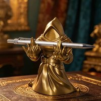 3D Printed Creative Pen Holder Figurine Pen Stand Desktop Decor Fantasy Collection Ornament Anniversary Present Desk Accessories