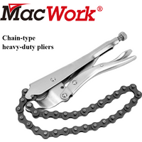 9 inch Chain Clamp Pliers Locking Grip Wrench Pipe Wrench Compound Leverage Function