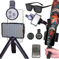120 LED Beads Tattoo Polarizing Filter Light With 52mm Cpl Cellphone Lens Tattoo Vision Polarizing Glasses Photography Light