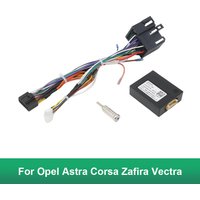 16-poliger Stecker, Radio-CAN-Bus-Decoder für Opel Astra Corsa Zafira Vectra, Auto-Android-Kabeladapter, ISO-Kabelbaum