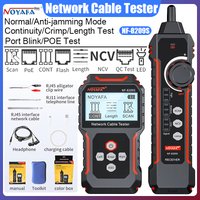 noyafa New NF-8209S LCD Network Cable Tester Wire Tracker PoECurrent Length cabl RJ45 Cable Tracker multifunctional tester Tool