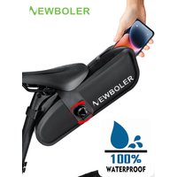 AliExpress NEWBOLER 4L Bicycle Saddle Bag Full Waterproof Bicycle Rear Bag Knob Lock MTB Road Bike Tail Pack Bike Accessories