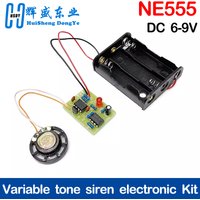 NE555 Variable Siren Kit Instructional Kit Training Kit Small Made DIY Student Lab