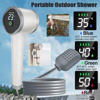 Electric Shower Cordless Handheld Shower Head Rechargeable Human Tourist Mobile Shower for Camping Outdoor Garden Country House
