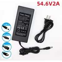 54.6V 2A Lithium Ebike Battery Charger 48V 13S Li-ion Battery Charger DC/Pack 3 Pin Socket/Connector