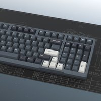 KBDiy Cherry Profile GMK Apollo Keycaps for Mechanical Keyboard Keycap PBT Double Shot MX Switches ISO 174 Keys Caps DIY Custom