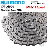 SHIMANO CUES 9S 10S 11Speed LINKGLIDE Chain CN-LG500 116L 118L120L 122L 124L for MTB Mountain Bike Original Road Chain Parts