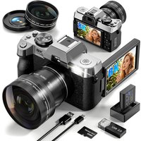 NBD 8K&64MP Digital Camera Professional S100F 16X Digital Zoom with Flip Screen AF Optical Viewfinder Compact Camera for YouTube