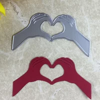 Love Gesture Metal Cutting Dies Scrapbooking DIY Embossed Carbon Steel Die