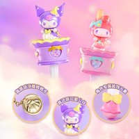 Original Sanrio Characters Lucky Magic Wand Series Hello Kitty Kuromi My Melody Cinnamoroll Pochacco Blind Box Birthday Gift Toy