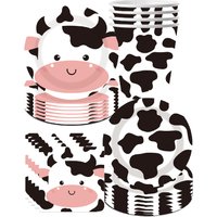 Farm Cow Theme Party Tableware Set Holiday Celebration, Birthday Party, Tea Party, Home Office Party