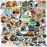 AliExpress NONE 56pcs Duck Hunting Sticker For Laptop Luggage Bicycle Fridge Phone Decoration Sticker