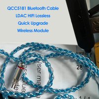 QCC5181 LDAC Bluetooth Upgrade Cable aptX Lossless LC3 for MMCX SE215 SE535 0.75mm 2Pin CCA TRN KZ IE80 N5005 UE QDC Headset AAC