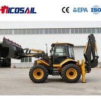 Backhoe Excavator Loader CE Certified Euro 5 Multifunctional Heavy Duty for Farm Construction Work