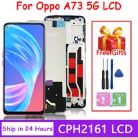 6.5" High Quality For Oppo A73 5G CPH2161 LCD Display Touch Screen For Oppo A73 5G LCD Assembly Replacement Display Digitizer