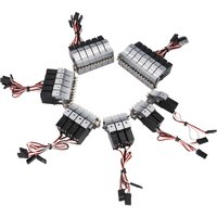 MOTIVE-RC Micro Hydraulic Valve Block 1/2/3/4/5/6/7CH with Metal Gear Servo For RC LESU Desktop Model Static to Dynamic Upgrade