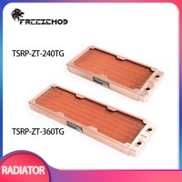 FREEZEMOD 240/360mm All Copper Computer Water Cooler Row Industrial Cooling Row Double-layer for 120mm Fan TSRP-ZT-360TG