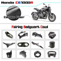 100% Real Carbon fiber For HONDA CB1000R 2020-2023 2022 Motorcycle Side Fairing Front Nose Panel Fender Cover Cowling Protector
