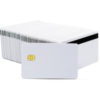 10Pcs/Lot SLE4442 IC Chip Blank Smart Card PVC High Magnetic Stripe Composite Card Hico White Card For Access Control System