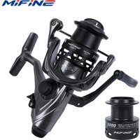 MIFINE-Free RUNNER Fishing Reel, 3000-6000 Spinning Wheels, Double Brake, Metal Spool, Speed Ratio 5.1:1 Carp fishing