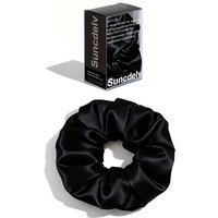 14CM Oversize 100% Silk Women Hair Scrunchies Solid Color Hair Ties Hairbands Hair Accessories