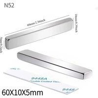 AliExpress NONE N52 60x10x5 Neodymium Magnet Strong Standard Size Magnetic Motor Ebike Generator Engine Search Magnets Custmised Office Craft