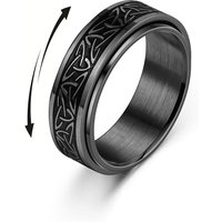 Viking Keltischer Knoten Rune Ringe Für Männer Rotierenden Edelstahl Anti Stress Angst Relife Spinning Ring Anillo Antiestres