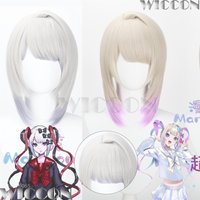 Rain Anime NEEDY Game OVERLOAD Girl Angel-chan Cosplay Short Wig Y2K Jirai Kei Hair Woman Cos Accessories Halloween Festival