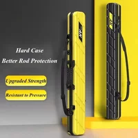 Fishing Rod Bag Shockproof Hard Shell ABS+PC Protective Storage Fishing Case 7 Layer Gear Tackle Carry with Fish Umbrella Pocket