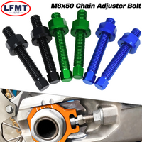 Motorcycle M8x50 Rear Axle Blocks Chain Adjuster Bolt For KAWASAKI KX85 KX100 KX125 KX250 KX450 KX250F KX450F 250X 450X KLX230