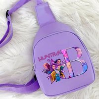 New Children Chest Bag Anime Cartoon Alphabet Fashionable Shoulder Diagonal Straddle Bag Girl Boy Cartoon Casual Chest Bags