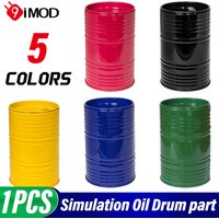 9IMOD Metal Simulation Oil Drum Tool Barrel Pen Holder Multicolor Metal Oil Drum Mini Toy Accessories For 1/10 1/8 RC Car Parts