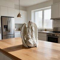 1 Piece: Elegant and Beautiful Decorative Statue with Wings, Modern Minimalist Sculpture, Suitable for Bedrooms and Office Desks, Exquisite Home Decor, Valentine's Day, Christmas, and Gift Items
