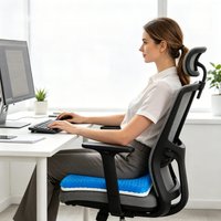 Gel Seat Cushion, Summer Breathable Honeycomb Design for Pressure Relief & Back Tailbone Pain