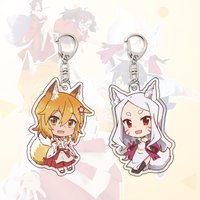 Anime Sewayaki Kitsune no Senko-san Senko Keychain Cartoon Cosplay Keychains Pendant Car key chain Key Ring Jewelry Fans Gifts