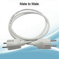 2m White 16A 250V Male to Male / Male to Female / Female to Female Socket Extension Power Cords Cable For Outdoor Indoor Use