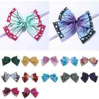 Anime Characters Butterfly Headwear Hair Band Cosplay Kochou Shinobu Bow Hairpin Satin Fabric 15 Style Hair Accessories Gift