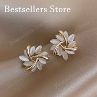 2026 New 925 Sterling Silver Gold-Plated Elegant Flower Earrings: Fashion Jewelry for Women – Charms, Birthday, and Party Gifts