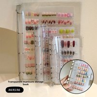 Nail Art Storage Exhibition Album Editor DIY Simple Nail Art Storage Tool Nail Display Organizers Storage Nail Art Storage Book