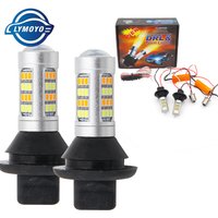 ba15s BAU15S 1156 p21w s25 42led T20 W21W WY21W 7440 light Daytime Running Light+Turn Signal Dual Mode DRL LED External Lights