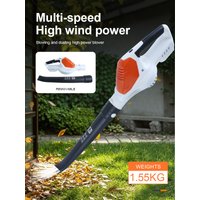 Electric Blower Speed-adjustable Garden Handheld Leaf Blower Dust Blowing Leaf Blowing Rechargeable Lithium High Power Blower