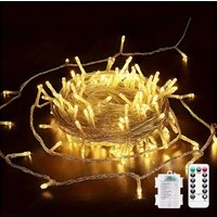 20M Fairy String Lights with Remote Control & Waterproof Battery Box,used for Indoor Outdoor Christmas Wedding Party Home Decor