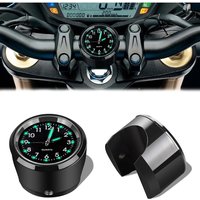 AliExpress NONE Aluminum Luminous Quartz Watch 22-25mm Motorcycle Scooter Bicycle Handlebar Mount Clock Time Display Clock Moto Accessories