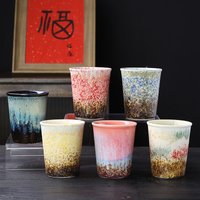 300ml Vintage Coarse Ceramic Latte Cup Ceramic Coffee Cup Kiln Transformed Ceramic Mug Modern Home Decoration Accessories