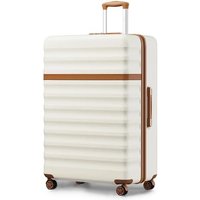 KONO 32 Inch Extra Large Luggage, ABS+PC Hard Shell Checked Suitcase with TSA Lock, 360° Silent Spinner Wheels Telescopic Handle, Durable Anti-Crack Travel Suitcase for 10-15 Days Long Trip